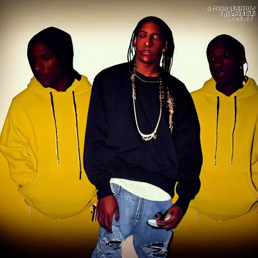 Image similar to a$ap rocky in the style of family guy