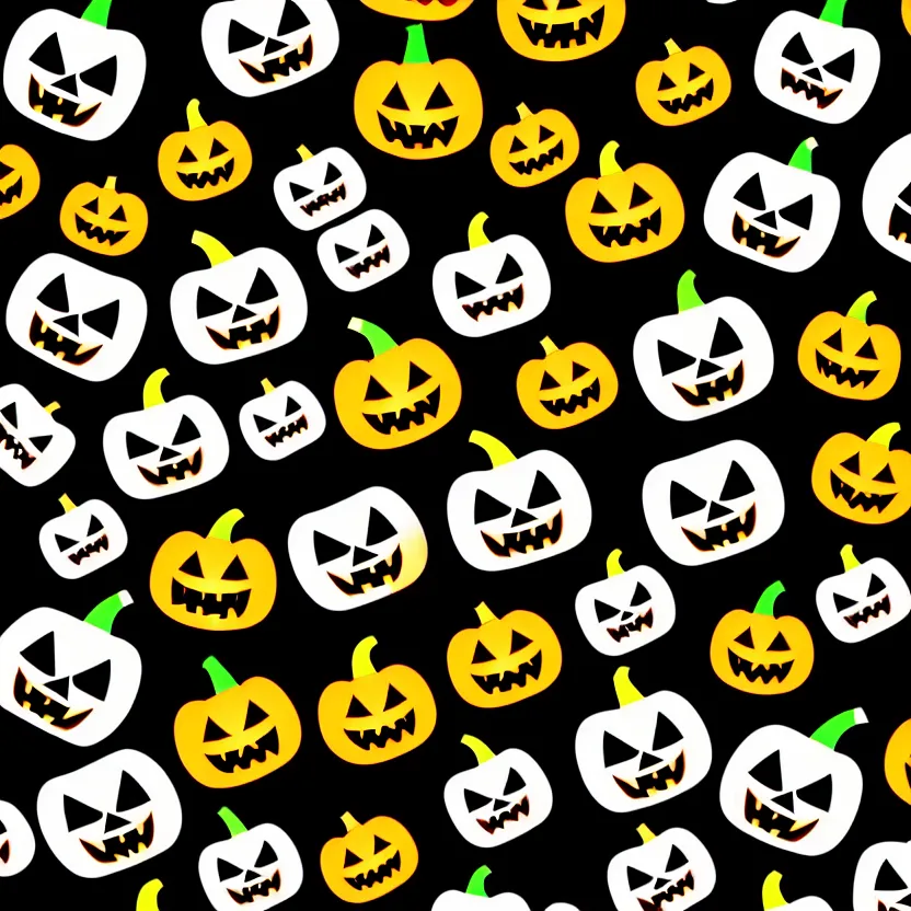 Image similar to a very modern cute up close macro shot of a halloween which cute character face sticker, 4 k, magazine photo, clear background, 8 k,