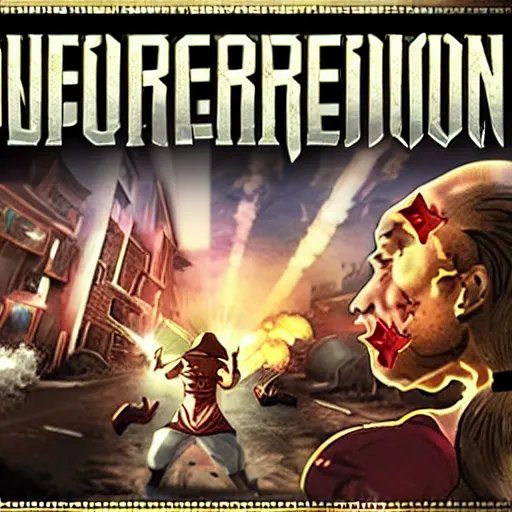 Image similar to super box art for Insurrection January 6th, the game