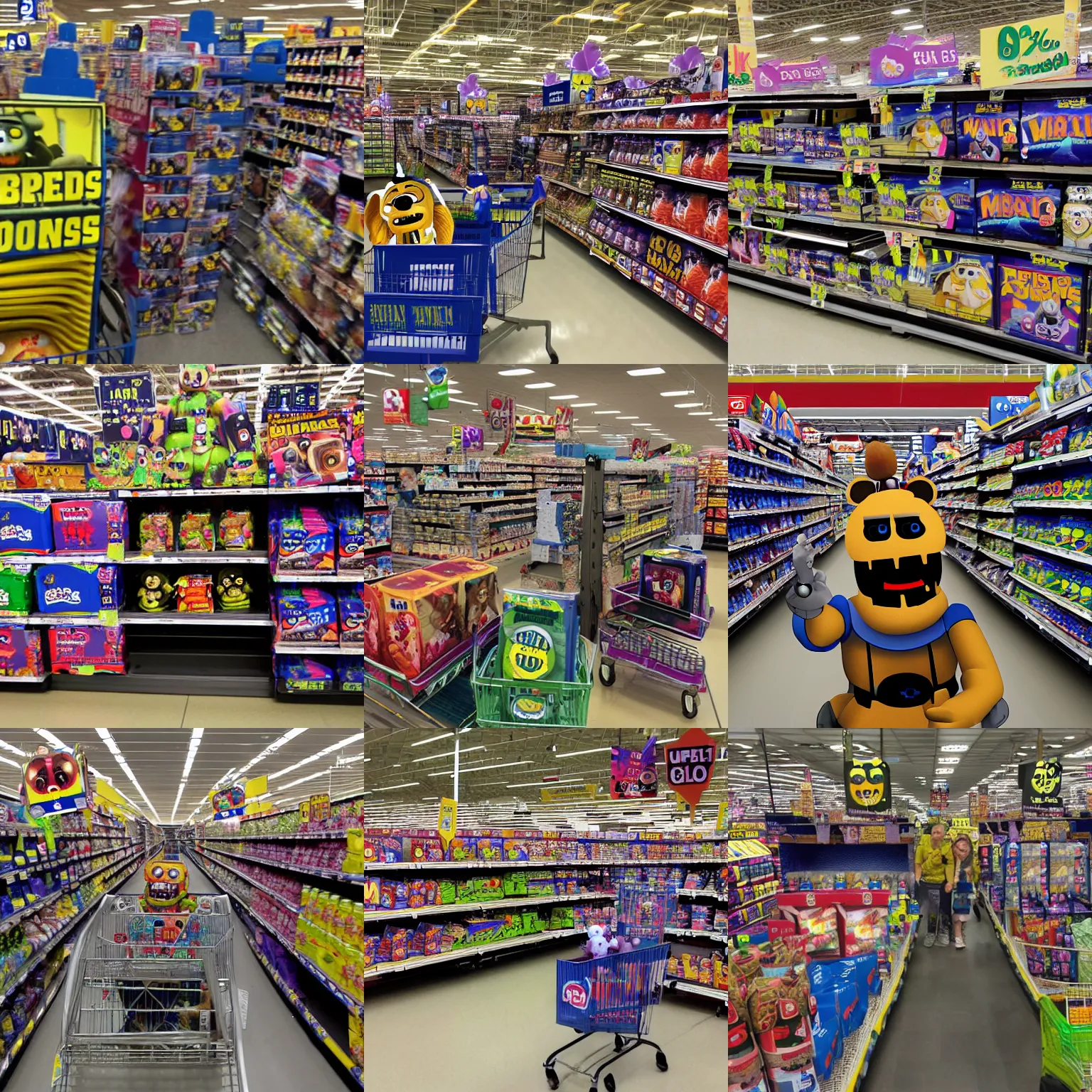 Prompt: five nights at wal - mart