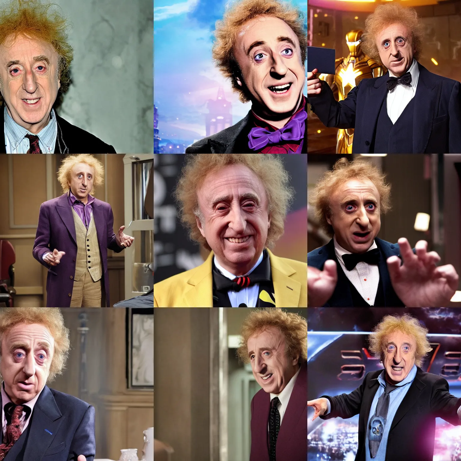 Prompt: Gene Wilder as Tony Stark from the MCU in The Avengers (2012), photograph