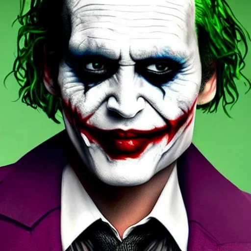 Prompt: johnny depp as the joker