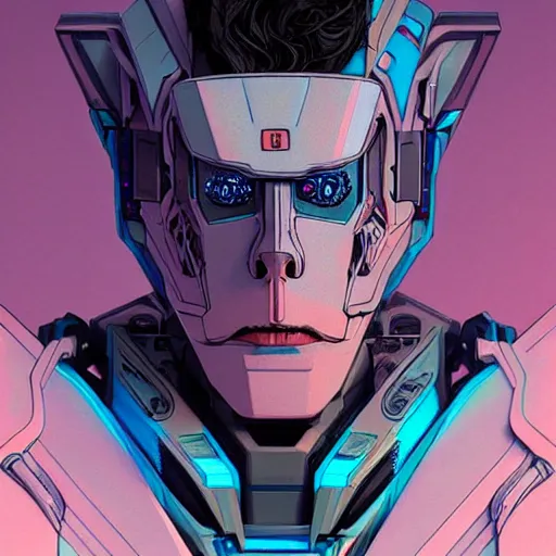 Image similar to 1 9 0 0 transformers rick sanchez portrait by and james jean and erik jones, inspired by ghost in the shell, beautiful fine face features, intricate high details, sharp, ultradetailed, 3 d octane render