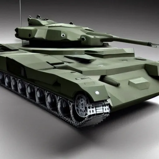 Prompt: futuristic battle tank