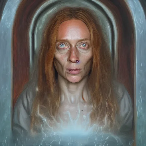 Image similar to hereditary 3 the portal to hell, oil painting, ultradetailed, artstation, ultradetailed, digital painting, ultradetailed