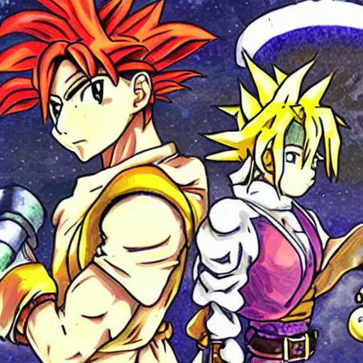 Image similar to Chrono Trigger SNES anime art