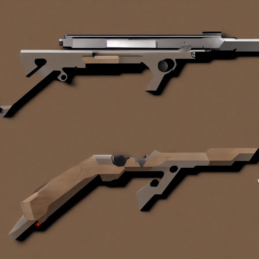 Image similar to single concept art gun designed by c. a. k. e., marc newsom, zaha hadid, cartoon, video game art, blond ltd, layer design ; natural materials ; industrial design ; behance ; le manoosh ; pinterest ; if design award ; reddot design award