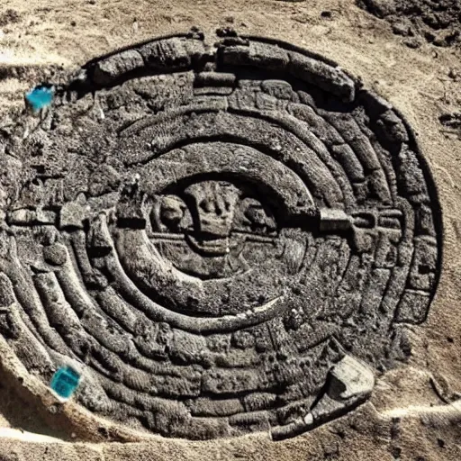Image similar to alien artifact found while excavating ancient pyramid
