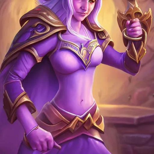 Image similar to Jaina Proudmoore, hearthstone art