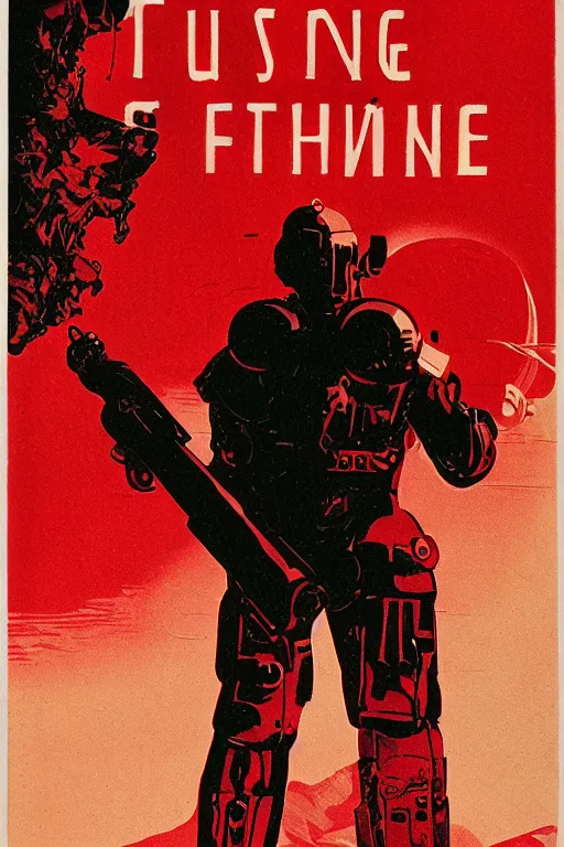 Image similar to vintage science fiction book cover, depicting a strange journey, red color bleed, warm tones, film grain, focus