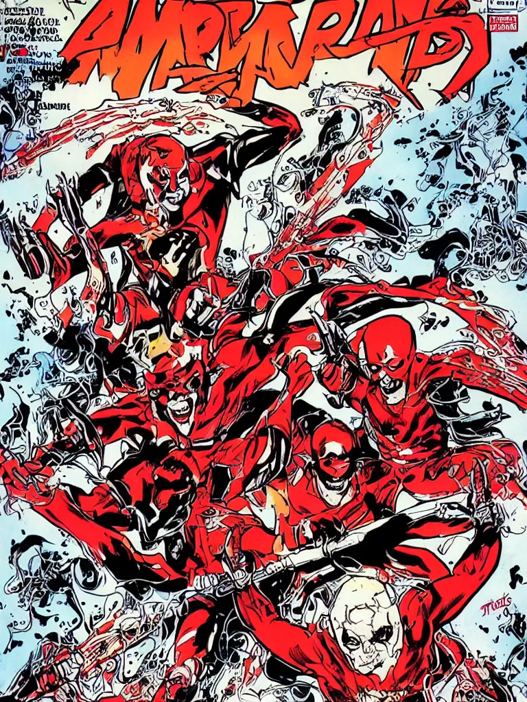 Image similar to Anarky comic book cover by Todd McFarlane