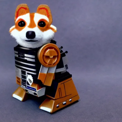 Prompt: corgi droid, star wars, cinematic, hyperrealistic, detailed