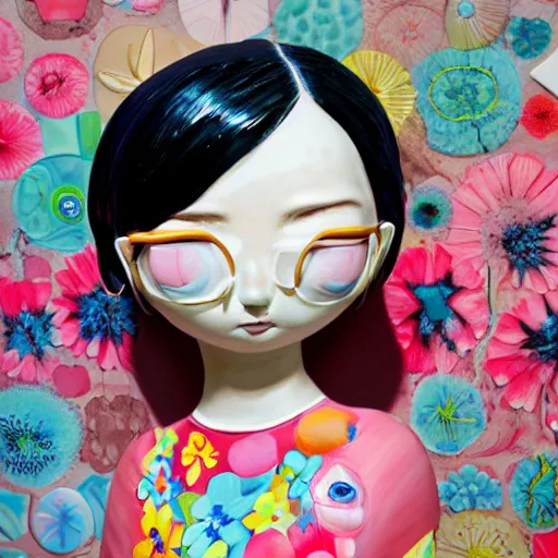 Prompt: a contemporary ceramic sculpture by hikari shimoda