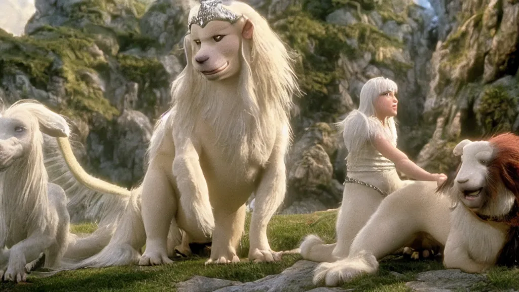 Image similar to falcor the luck dragon. the neverending story movie. sunlit undertones. wolfgang peterson. 3 8 4 0. 2 1 6 0.