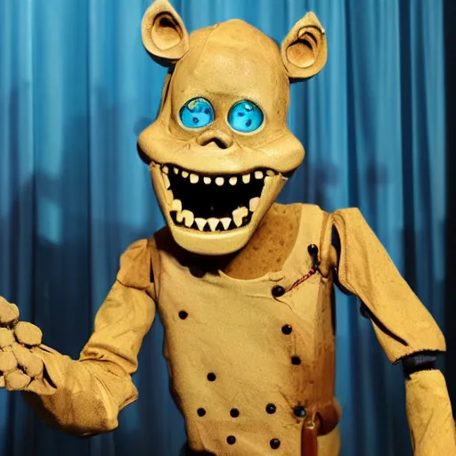 Image similar to creepy animatronic