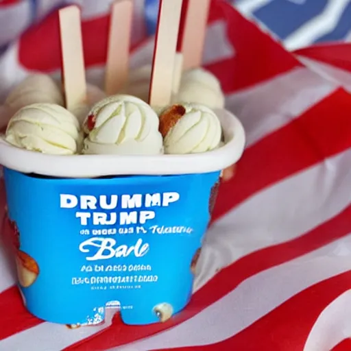 Image similar to donald trump ice cream bar from blue bunny