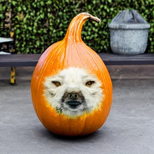 Image similar to gourd amber heard hybrid intercross mix as a gourd