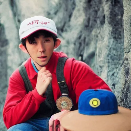 Prompt: real life human ash ketchum in the style of wes anderson