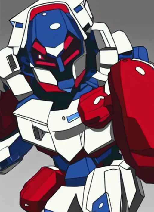 Image similar to obama boxing gundam