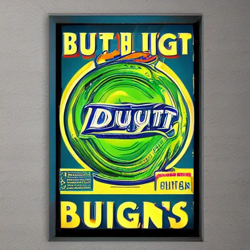 Image similar to retro bud light poster