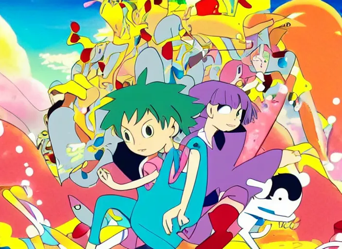 Image similar to key visual from masaaki yuasa's kaiba