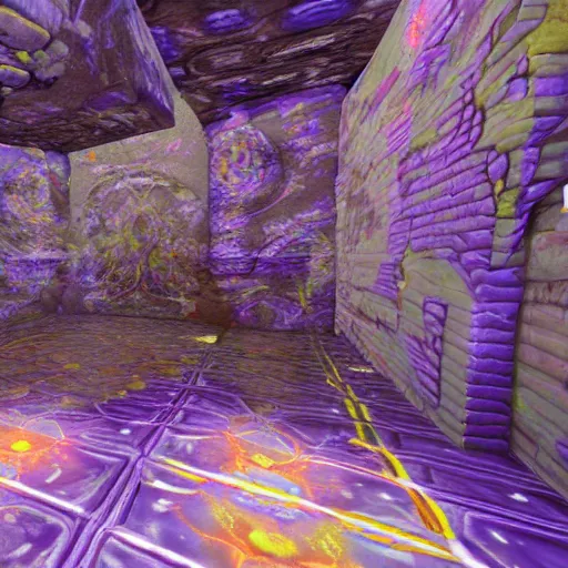 Prompt: psychedelic, melting walls, unreal engine,