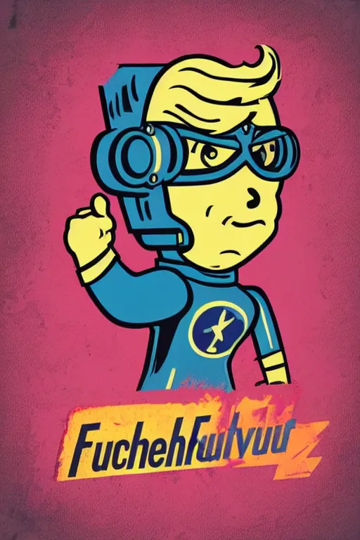 Image similar to fallout 7 6 retro futurist illustration art by butcher billy, sticker, colorful, illustration, highly detailed, simple, smooth and clean vector curves, no jagged lines, vector art, smooth andy warhol style