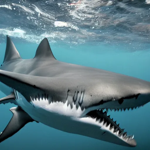 Prompt: national geographic photo of a sharks, 4K, HDR