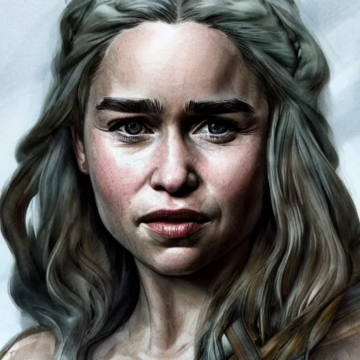 Prompt: Emilia Clarke, Highly detailed, concept art