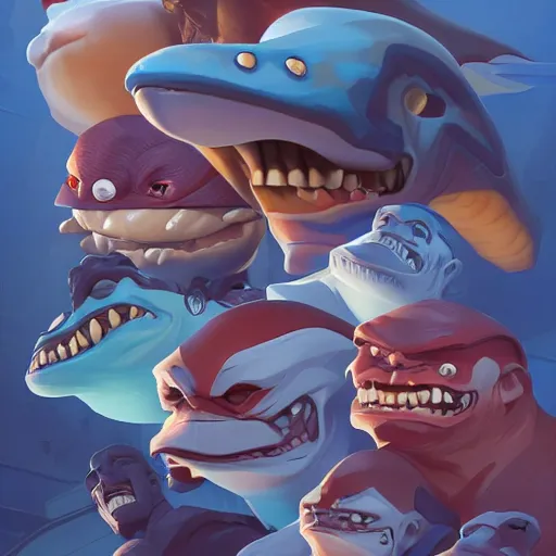 Image similar to face icon minimalist street sharks, loftis, cory behance hd by jesper ejsing, by rhads, makoto shinkai and lois van baarle, ilya kuvshinov, rossdraws global illumination