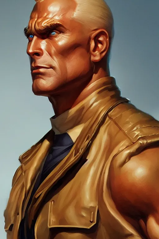 Image similar to doc savage, D&D, fantasy, portrait, highly detailed, digital painting, trending on artstation, concept art, sharp focus, illustration, art by artgerm and greg rutkowski and magali villeneuve