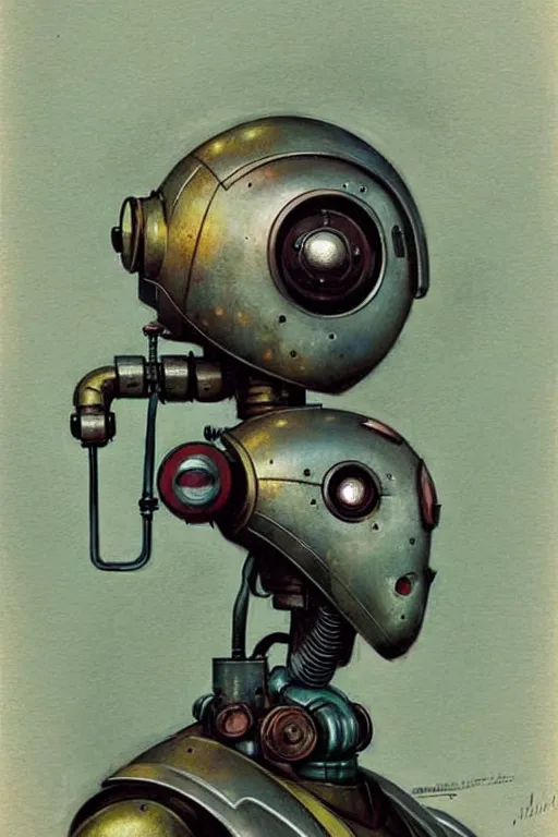 Image similar to ( ( ( ( ( 1 9 5 0 s retro future robot android 1 9 8 0 s robot industrial. muted colors. ) ) ) ) ) by jean - baptiste monge!!!!!!!!!!!!!!!!!!!!!!!!!!!!!!