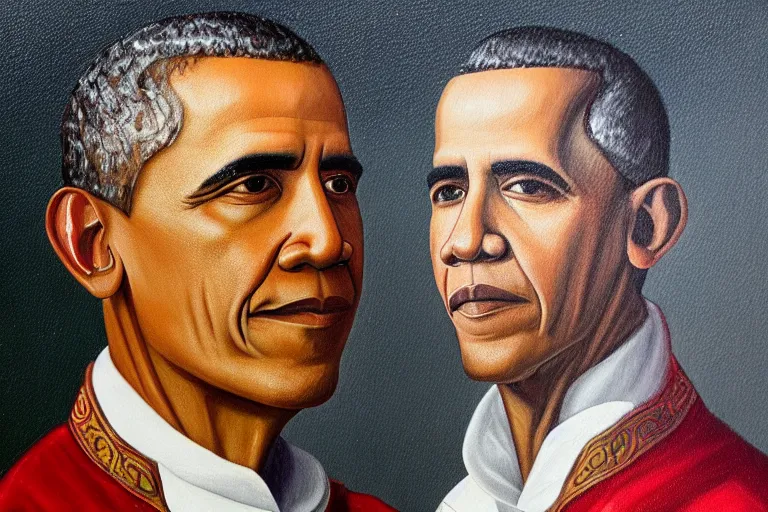 Prompt: painting of obama in the style of renaissance, 8K