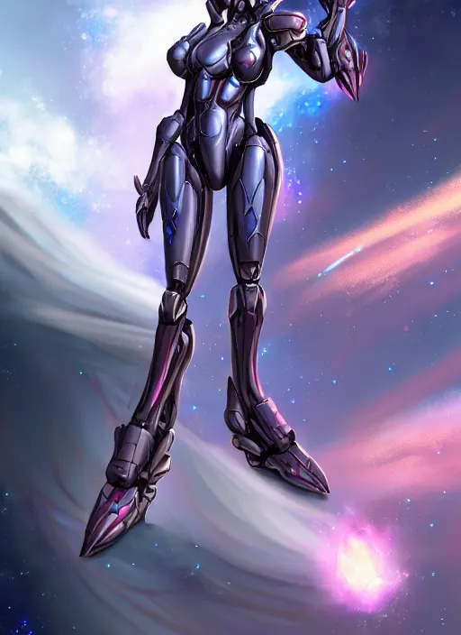 Prompt: cinematic goddess shot, cosmic sized perfectly proportioned stunning beautiful hot anthropomorphic robot mecha female dragon, in space, nebula sized, larger than galaxies, holding galaxy, sharp claws, sleek silver armor, epic proportions, epic size, epic scale, digital art, furry art, macro art, dragon art, giantess art, warframe fanart, furaffinity, deviantart