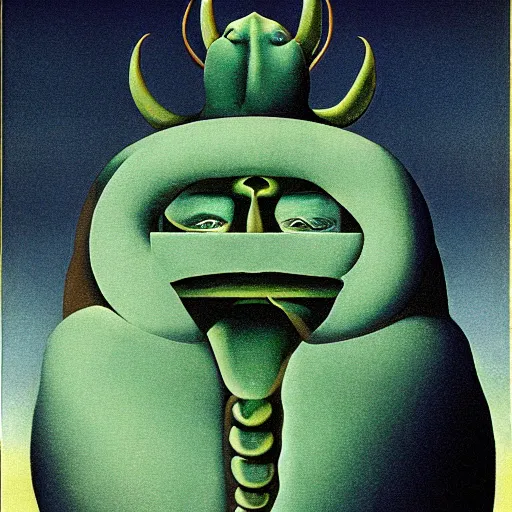 Image similar to Beetle Monster by René Magritte