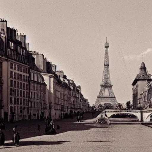 Prompt: photo of paris 500 years ago