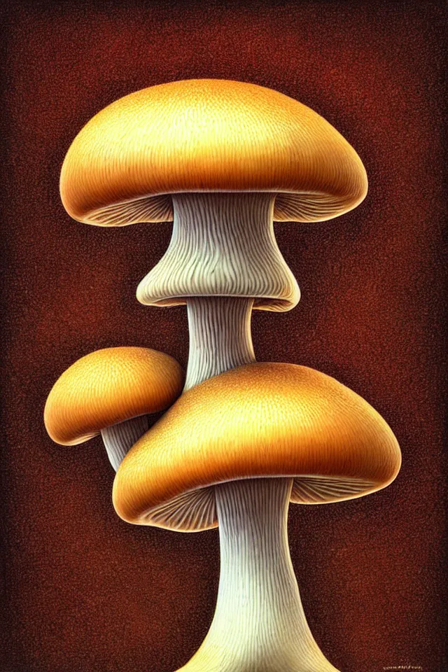 Prompt: mushroom dog artwork symmetrical by naoto hattori