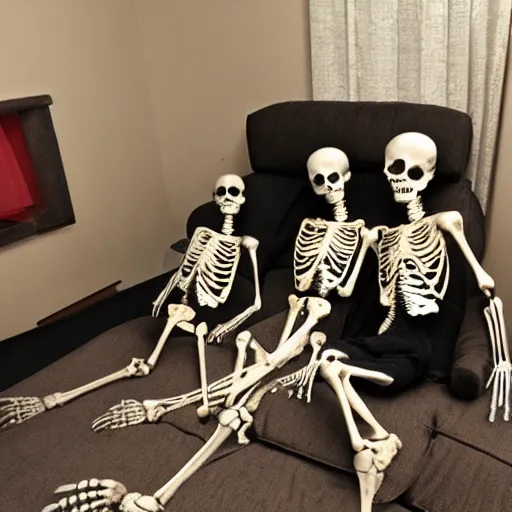 Image similar to the skeleton children visited johnny while he was sleeping