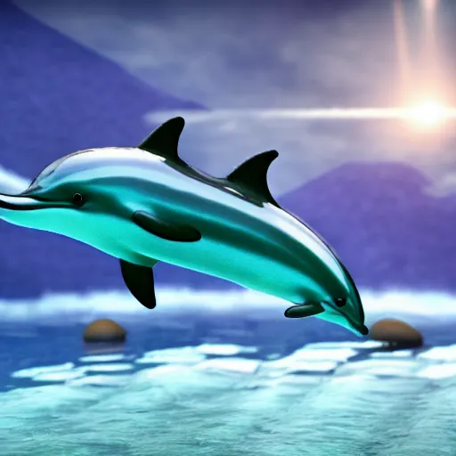 Prompt: dolphins ruling over humans, cinematic, visual asmr, 8 k