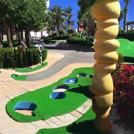 Image similar to Salvador Dali mini golf course