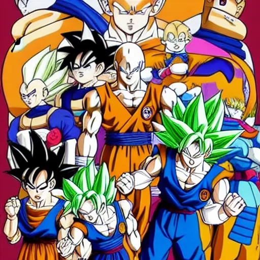 Prompt: dragon ball z drawn by studio trigger