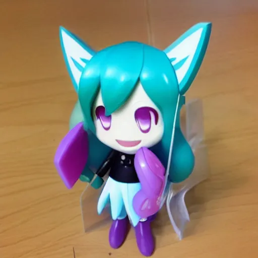 Prompt: A happy meal toy of Hatsune Miku