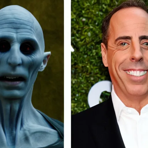 Image similar to jerry seinfeld as voldemort award winning stunning photography