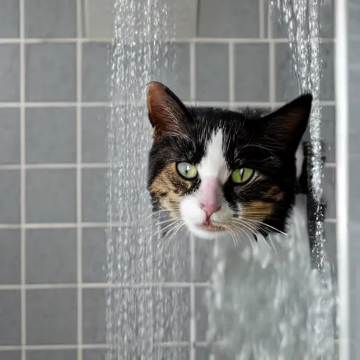 Image similar to cats in the shower