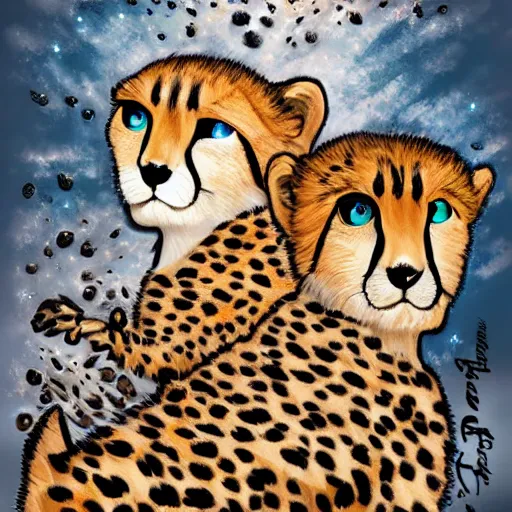 Image similar to cheetah galaxy