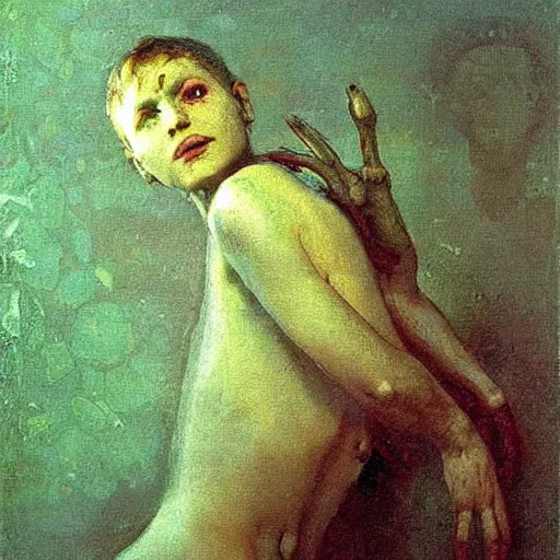 Image similar to alien by ilya repin