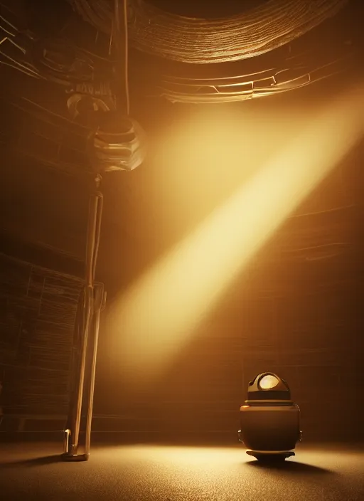 Image similar to mystery science theater 3 0 0 0, particles, volumetric light, hyperrealistic, ultradetailed, ominous, octane render