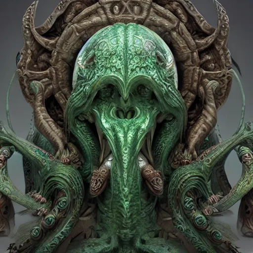 Prompt: a ancient cthulhu goddess, D&D, fantasy, intricate, highly detailed, artstation, concept art, smooth, octane render sharp focus, full color