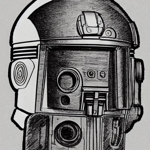 Image similar to sketch of c - 3 p 0 by leonardo da vinci