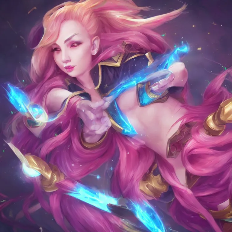 Image similar to Trending on ArtStation, League of Legends, Star Guardians, Portrait